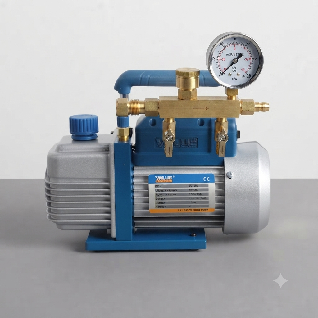 Compact Industrial Vacuum Pump System for CNC and Laser Workholding
